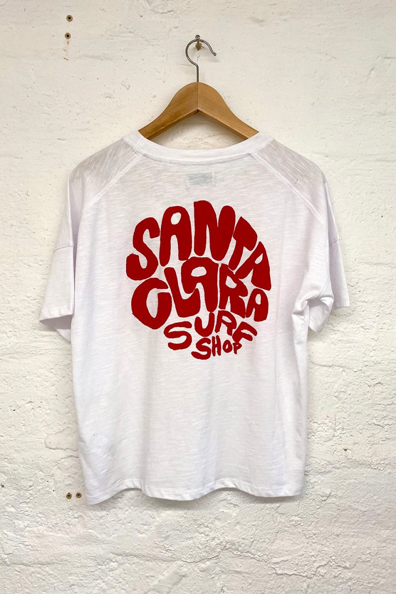Camiseta chica Santa Clara W'Round White