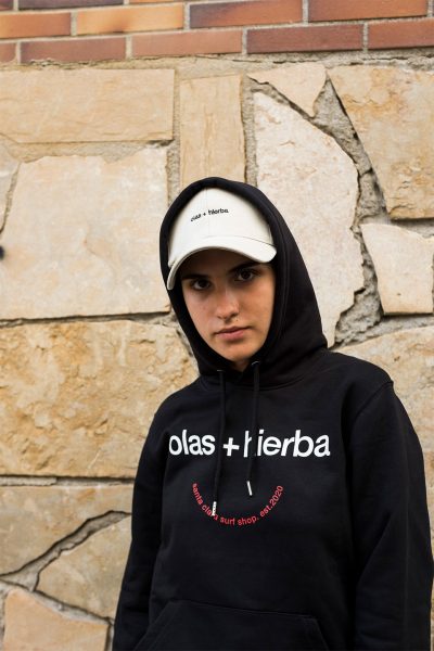 Sudadera Santa Clara Olas+Hierba Black